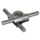DEHN - MV-Klemme NIRO f. Rd 10mm m. Flachrundschraube