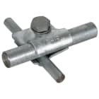 DEHN - MV-Klemme St/tZn f. Rd 8-10/16mm m. Sechskantschraube u. Federscheibe