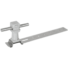 DEHN - Dachleitungshalter DEHNsnap Al/K-grau H 36mm Rd 8mm m. Strebe L 205mm