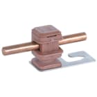 DEHN - Dachleitungshalter f. Wellplattendächer Profil 5/8 m. DEHNsnap 8mm NIRO/K-braun
