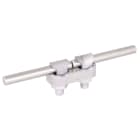DEHN - KS-Verbinder Zamak-Stahl/tZn f. Rd 7-10mm zweiteilig Abstand 30mm