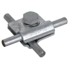 DEHN - MV-Klemme St/tZn f. Rd 8-10mm m. Sechskantschraube u. Federscheibe