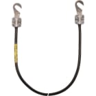 DEHN - Erdungsleitung 10mm²/L 1,0m schw. m.2 Kabelschuhen (B) offen M8/M10