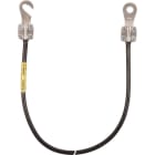 DEHN - Erdungsleitung 10mm²/L 0,3m schw. m.je 1 Kabelschuh (D)M10 u.(B)M8/10
