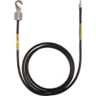 DEHN - Erdungsleitung 10mm²/L 2,0m schw. m.1 Kabelsch.(B)M8/10 u.1 Stift-KS