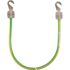 DEHN - Erdungsleitung 16mm²/L 1,5m gr/ge m.2 Kabelschuhe (B) offen M8/M10
