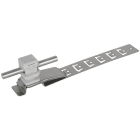 DEHN - Dachleitungshalter UNIsnap NIRO/K-grau H 16mm f. Rd 8mm m. Strebe L 205mm