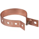 DEHN - Regenrohrschelle 60-100mm Cu m. Anschluss-Bohrung D 10,5mm