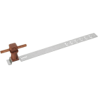 DEHN - Dachleitungshalter UNIsnap NIRO/K-braun H 36mm Rd 8mm m. geprägt. Strebe L 335mm
