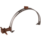 DEHN - Dachleitungshalter verstellbar NIRO m. DEHNsnap H 36mm K-braun f. Rd 8mm