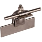 DEHN - Falzklemme NIRO Klemmbereich 0,7-8mm gewinkelt m. Klemmbock f. Rd 6-10mm