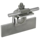 DEHN - Falzklemme Al Klemmbereich 0,7-8mm gewinkelt m. Klemmbock f. Rd 6-10mm