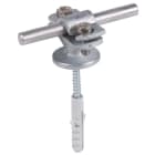 DEHN - Leitungshalter m. Abdeckbund ZG f. Rd 7-10mm St/tZn m. Befest.-Material