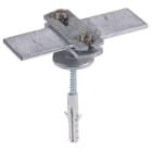 DEHN - Leitungshalter m. Abdeckbund ZG f. Fl -30mm St/tZn m. Schraube u. Dübel