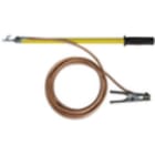 DEHN - Entladevorrichtung m. Tast-Einhänge- spitze 1-pol. L 465mm m. Erdungszange