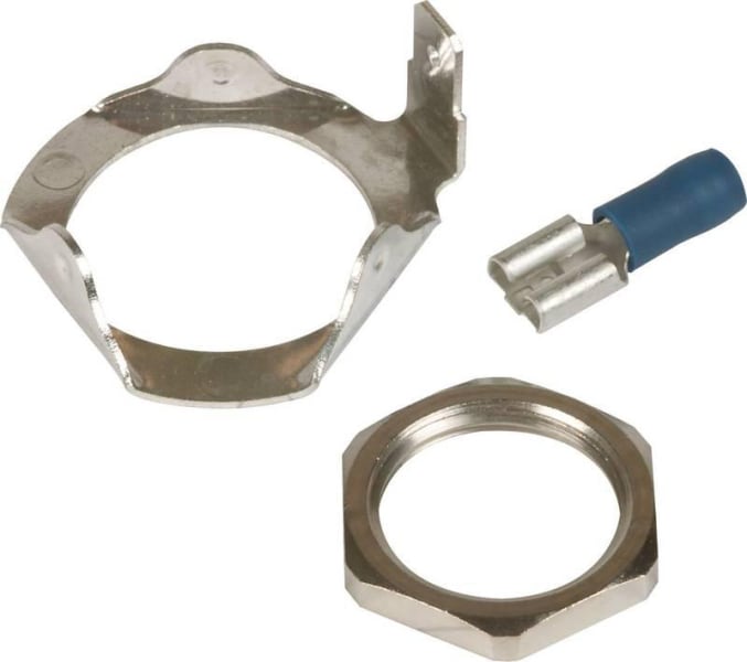 DEHN - Erdungsring mit Flachstecker 6,3mm und Mutter M20 für externe Erdung DEHNpipe