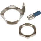 DEHN - Erdungsring mit Flachstecker 6,3mm und Mutter M20 für externe Erdung DEHNpipe