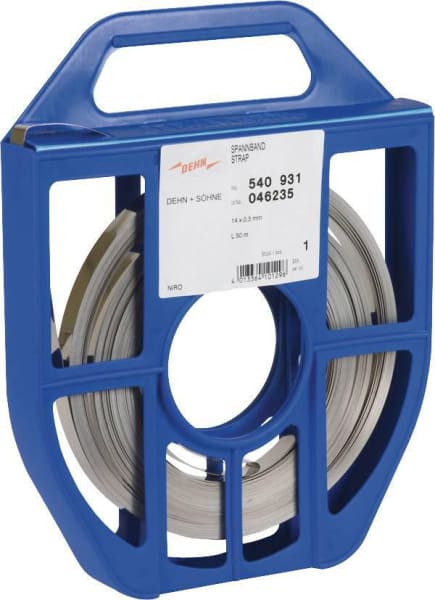DEHN - Spannband 14x0,3mm L 50m NIRO m. Abrollbox