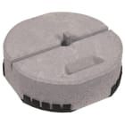 DEHN - Betonsockel C45/55 17kg m. Keiltechnik u.adapt.Unterlegplatte D337mm H90mm-SET-