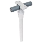 DEHN - Distanzhalter GFK L 1000mm grau m. Leitungsh. Kunstst. D 20mm HVI-Leitung