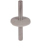 DEHN - Tropfwasser-Schutzscheibe K-grau geschlitzt D 37mm H 4,7mm B 7,5mm