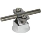 DEHN - Leitungshalter NIRO f. Rd 8-10mm m. Kunststoffsockel grau