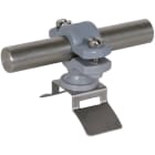 DEHN - Stangenhalter a. PA f. Rd 16mm m. Be- festigungsteil NIRO f. Spannb. 14x0,3mm