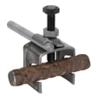 DEHN - Verbindungsklemme f. Rd 6-22/Fl 40mm St-blank m. Klemmbock f. Rd 6-10mm