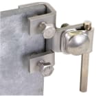 DEHN - Anschlussklemme senkrecht NIRO f. Profile 3-18mm m. Klemmbock