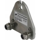 DEHN - Phasenanschlussplatte 2-polig m. B 13mm u. 2 Schrauben M12 m. Muttern
