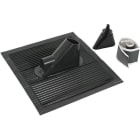 DEHN - Dachdurchführungsset schwarz m. Alu- Dachziegel f. D 10/16/48mm