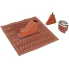 DEHN - Dachdurchführungsset rot m. Alu- Dachziegel f. D 10/16/48mm