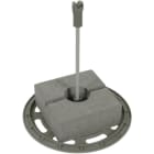 DEHN - DEHNiso-DLH -SET- m. Grundplatte Betonstein u. Distanzstab s=15cm