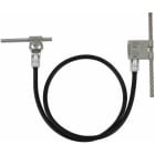 DEHN - Anschlussset Seilanlagen 16mm² L 1000mm Cu mit Lasche D 8mm NIRO für Rd 6-10mm