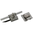 DEHN - UNI-Erdungsklemme NIRO f. Rd 8-10mm u. Leiter 4-50mm² m. Schr. M8x25 u. Mutter