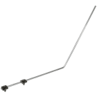 DEHN - Fangspitze D 10mm L 1000mm Al -SET- 55° abgewinkelt m. 2 Falzklemmen Al