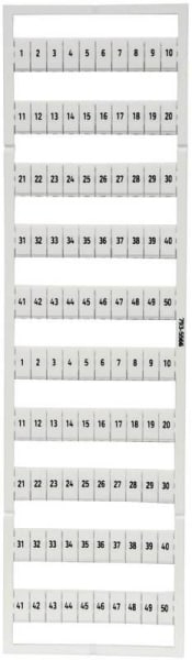 DEHN - Bezeichnungssystem für DEHNconnect SD2 2x Nr. 1-50 horizontal bedruckt