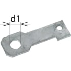 DEHN - Anschlussbügel IF3 gerade Bohrdurchmesser d1 22 mm