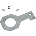 DEHN - Anschlussbügel IF3 gerade Bohrdurchmesser d1 42 mm