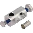 DEHN - Befestigungsbolzen ALU m. je 1x Bohrung 11 u.23mm u.Gewindeschrauben