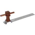 DEHN - Dachleitungshalter DEHNsnap Al/K-braun H 36mm Rd 8mm m. Strebe L 205mm