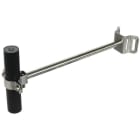 DEHN - HVI-Ex P240 holder NIRO f. Leitung D27mm AS 240mm m. Bef.-Bügel f. Rohre 50-300mm