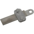 DEHN - Klemmstück NIRO 200kA f. Fl 30x4mm m. Vierkantloch D 11mm