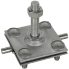 DEHN - Anschlussklemme f. Erdungsfestpunkt M12 f. Rd 7-10/Fl30-40mm NIRO (V4A)