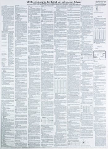 DEHN - WuH-Schild VDE-Bestimmungen für den Betrieb von elektrischen Anlagen Ersatz für Art.Nr. 700020