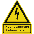 DEHN - WuH-Schild Hochspannung - Lebensgefahr Werkstoff: Kunststoff Ersatz für Art.Nr. 700030