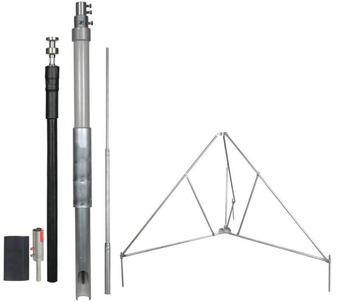 DEHN - HVI-Leitung D 20mm Cu mit Stützrohr L 4700mm FS L 2500mm und Stativ -SET-
