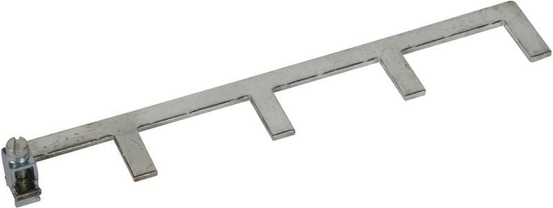 DEHN - Erdungsbügel einphasig 4-polig 13 TE mit Anschlußklemme bis 25 mm²
