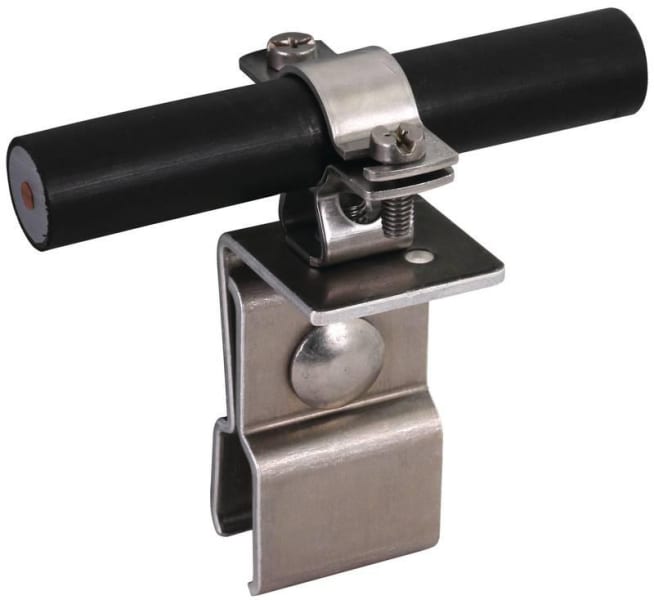 DEHN - Dachleitungshalter NIRO für Metalldächer mit Klemmfalz für HVI-Leitung D 20-23mm