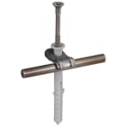 DEHN - Leitungshalter DEHNQUICK NIRO mit Nageldübel 8x80mm für Rd 6-10mm